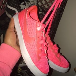 Neon Nike shoes